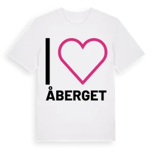 Jag älskar Åberget t-shirt stort tryck – ekologisk bomull t-shirt från Pinshirt