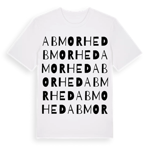 Abmorhed ordlek t-shirt – ekologisk bomull t-shirt från Pinshirt