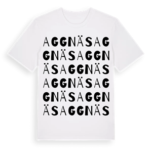 Aggnäs ordlek t-shirt – ekologisk bomull t-shirt från Pinshirt