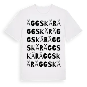 Äggskär ordlek t-shirt – ekologisk bomull t-shirt från Pinshirt
