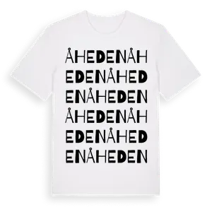Åheden ordlek t-shirt – ekologisk bomull t-shirt från Pinshirt