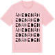 Pink Cotton t-shirt med Åheden ordlek t-shirt