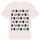 Vintage White t-shirt med Aho ordlek t-shirt