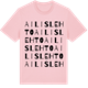 Pink Cotton t-shirt med Ailislehto ordlek t-shirt