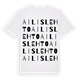 White t-shirt med Ailislehto ordlek t-shirt
