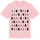 Pink Cotton t-shirt med Airivaara ordlek t-shirt