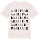 Vintage White t-shirt med Airivaara ordlek t-shirt