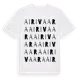 White t-shirt med Airivaara ordlek t-shirt
