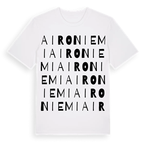 Aironiemi ordlek t-shirt – ekologisk bomull t-shirt från Pinshirt
