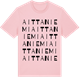 Pink Cotton t-shirt med Aittaniemi ordlek t-shirt