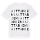 White t-shirt med Aittaniemi ordlek t-shirt