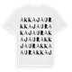 Akkajaur ordlek t-shirt