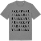 Mid Heather Gray t-shirt med Akkavaara ordlek t-shirt
