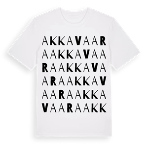 Akkavaara ordlek t-shirt – ekologisk bomull t-shirt från Pinshirt
