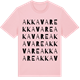 Pink Cotton t-shirt med Akkavare ordlek t-shirt