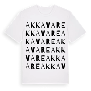 Akkavare ordlek t-shirt – ekologisk bomull t-shirt från Pinshirt