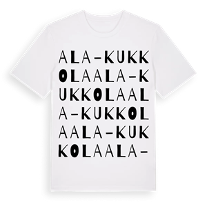Ala-Kukkola ordlek t-shirt – ekologisk bomull t-shirt från Pinshirt