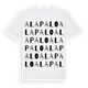 White t-shirt med Alapalo ordlek t-shirt