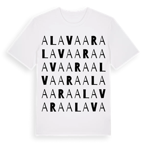 Alavaara ordlek t-shirt – ekologisk bomull t-shirt från Pinshirt