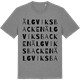 Mid Heather Gray t-shirt med Älgviksbacken ordlek t-shirt