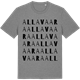 Mid Heather Gray t-shirt med Allavaara ordlek t-shirt