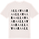 Vintage White t-shirt med Allavaara ordlek t-shirt