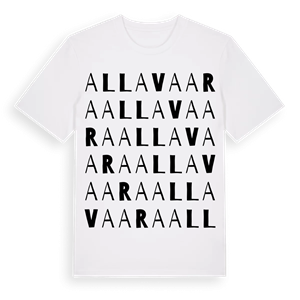 Allavaara ordlek t-shirt – ekologisk bomull t-shirt från Pinshirt