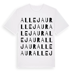 Allejaur ordlek t-shirt – ekologisk bomull t-shirt från Pinshirt