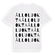 White t-shirt med Ålloluokta ordlek t-shirt