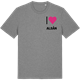 Mid Heather Gray t-shirt med Jag älskar Alsån t-shirt litet tryck