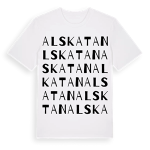 Alskatan ordlek t-shirt – ekologisk bomull t-shirt från Pinshirt