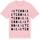 Pink Cotton t-shirt med Alterdal ordlek t-shirt