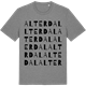 Mid Heather Gray t-shirt med Alterdal ordlek t-shirt