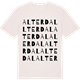 Vintage White t-shirt med Alterdal ordlek t-shirt