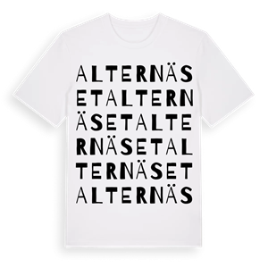 Alternäset ordlek t-shirt – ekologisk bomull t-shirt från Pinshirt