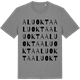 Mid Heather Gray t-shirt med Aluokta ordlek t-shirt