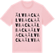 Pink Cotton t-shirt med Älvbacka ordlek t-shirt
