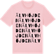 Pink Cotton t-shirt med Älvhöjden ordlek t-shirt