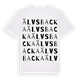White t-shirt med Älvsbacka ordlek t-shirt