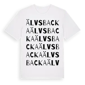 Älvsbacka ordlek t-shirt – ekologisk bomull t-shirt från Pinshirt
