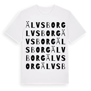 Älvsborg ordlek t-shirt – ekologisk bomull t-shirt från Pinshirt