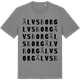 Mid Heather Gray t-shirt med Älvsborg ordlek t-shirt