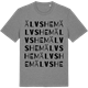 Mid Heather Gray t-shirt med Älvshem ordlek t-shirt