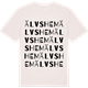 Vintage White t-shirt med Älvshem ordlek t-shirt