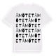 White t-shirt med Åmötet ordlek t-shirt