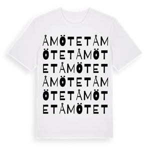 Åmötet ordlek t-shirt – ekologisk bomull t-shirt från Pinshirt