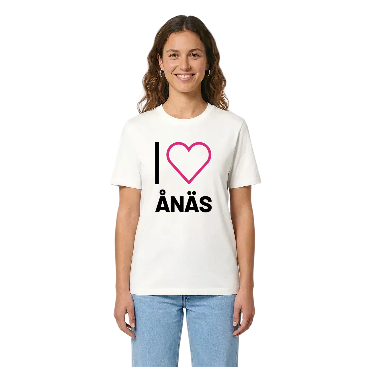 Jag älskar Ånäs t-shirt stort tryck i miljö