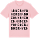 Pink Cotton t-shirt med Andermyrheden ordlek t-shirt