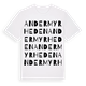 White t-shirt med Andermyrheden ordlek t-shirt
