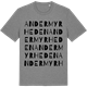Mid Heather Gray t-shirt med Andermyrheden ordlek t-shirt